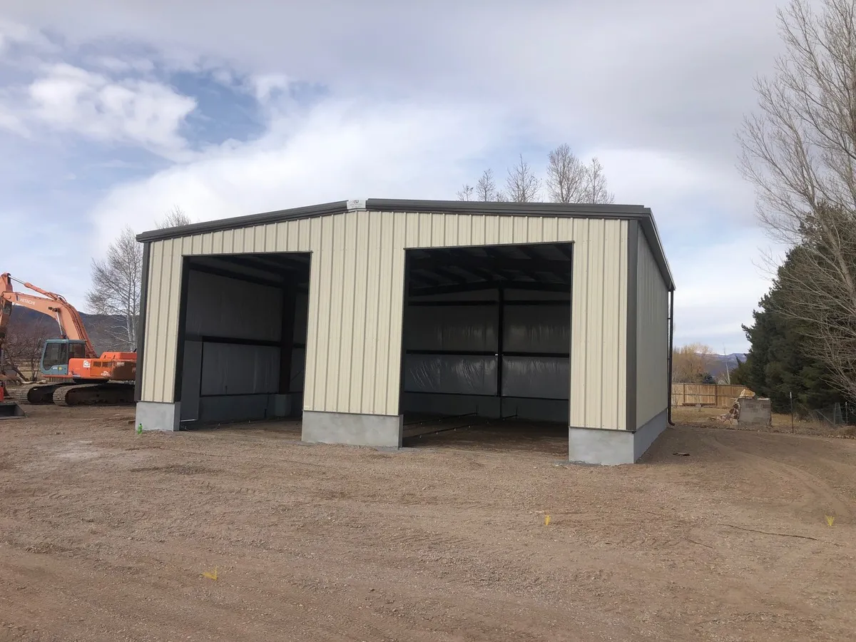Modern agricultural metal barn by Salt Lake Metal Buildings