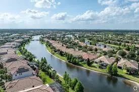 Multi-level deck with pergola in Lake Nona neighborhood