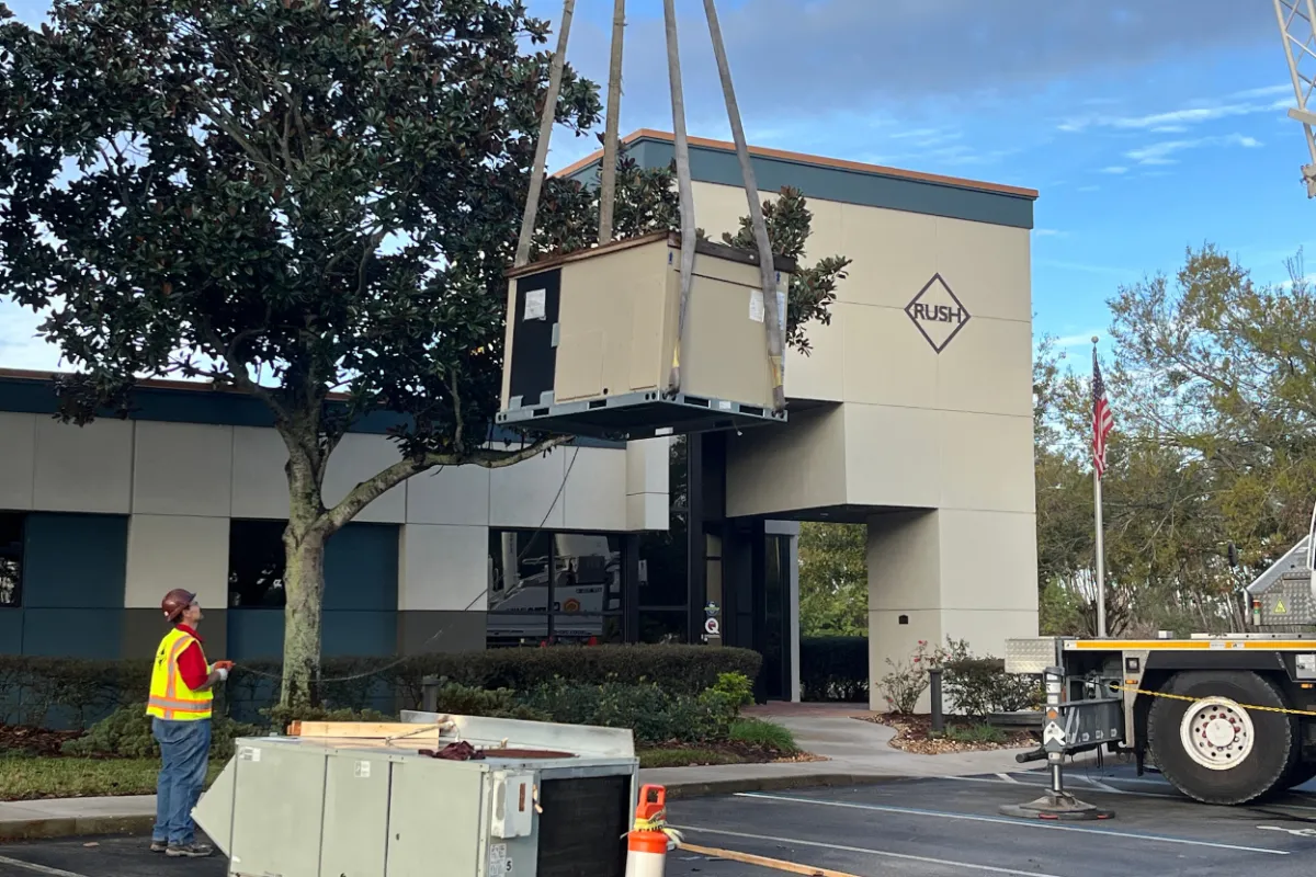 HVAC rooftop installation photo