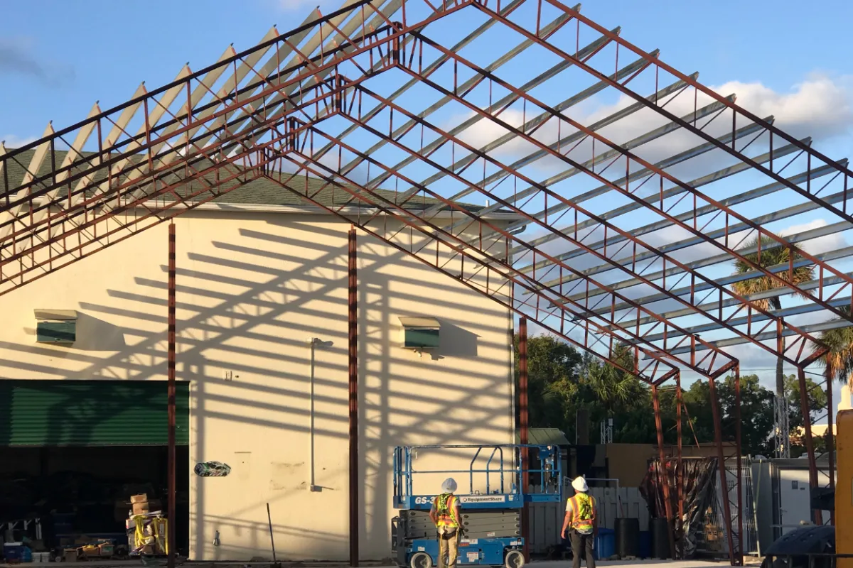 Titusville Playhouse Outdoor Stage Construction