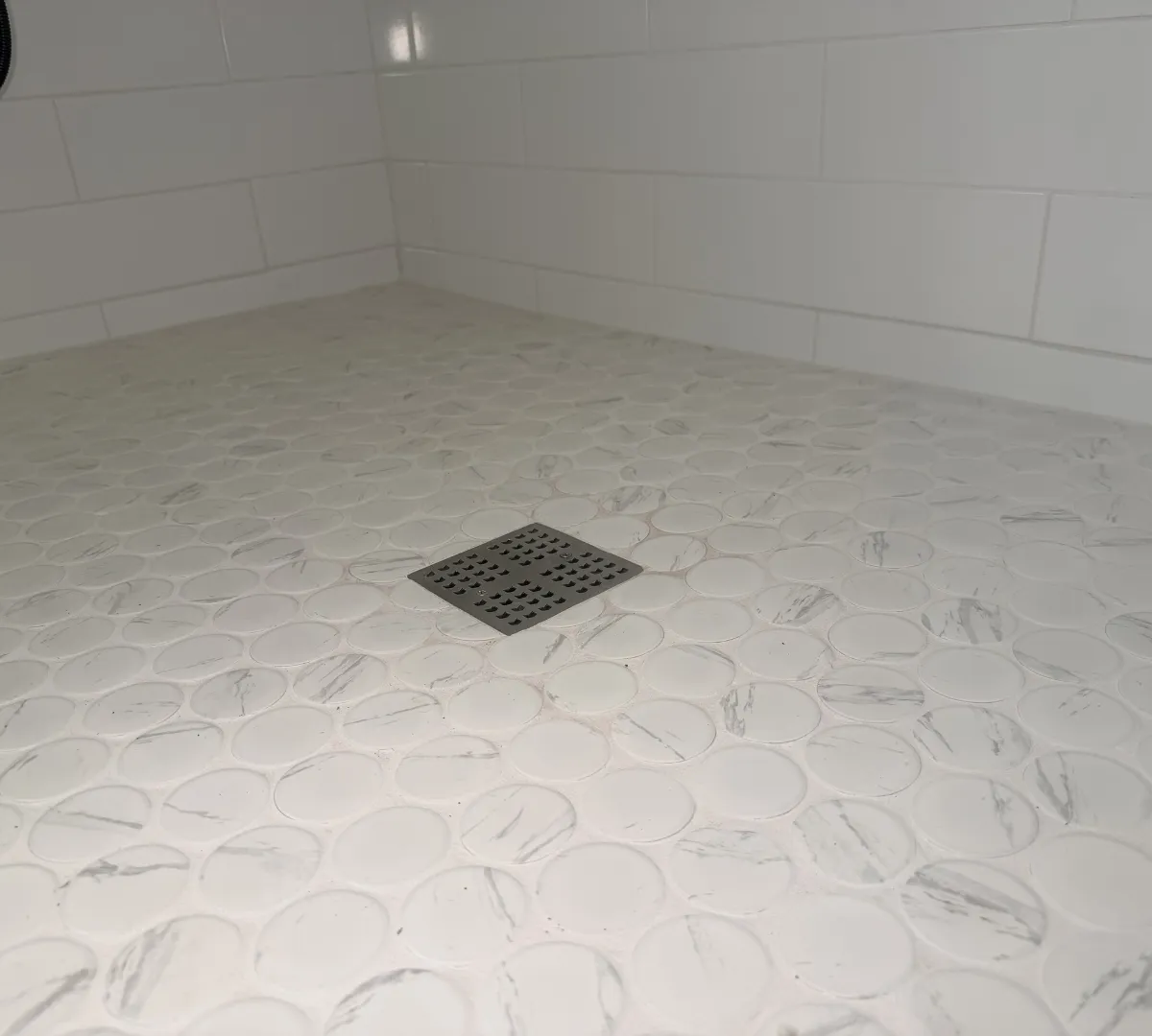 Bathroom tile flooring