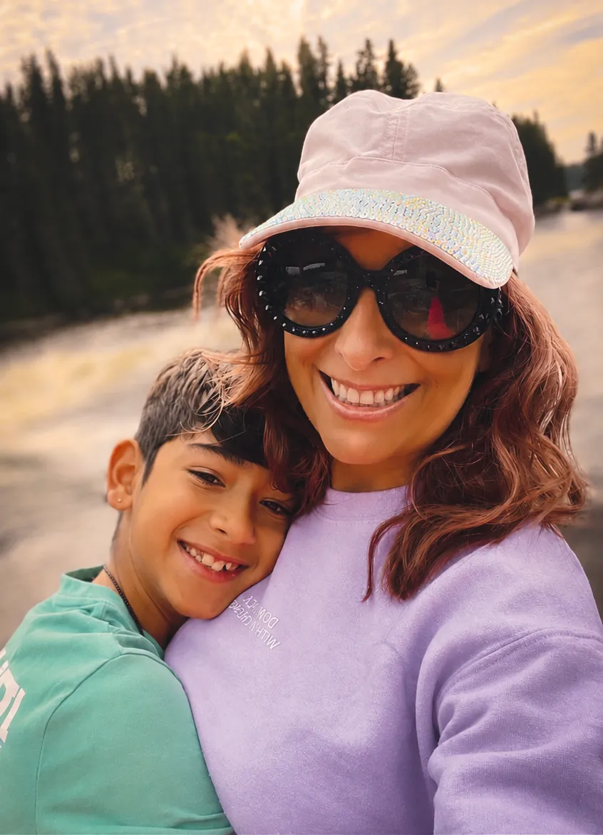 Chantel and Maverick, the mother and son behind Mom&SonCo.