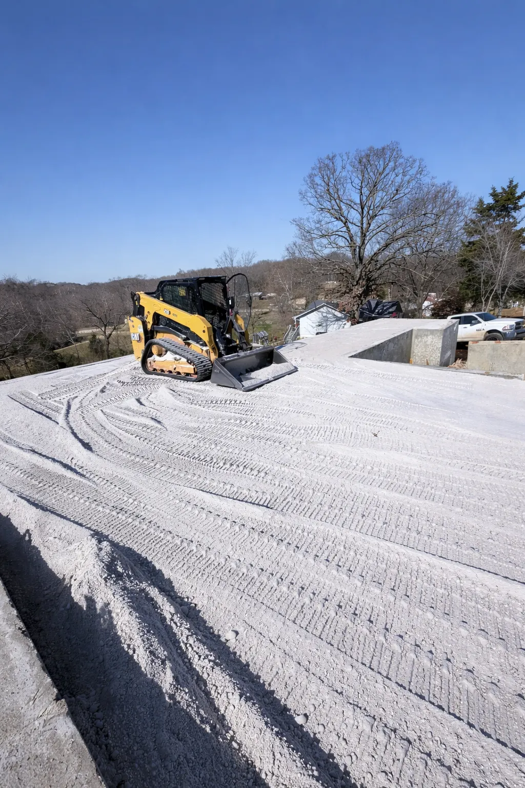 New concrete driveway and sidewalk installation in Springdale AR