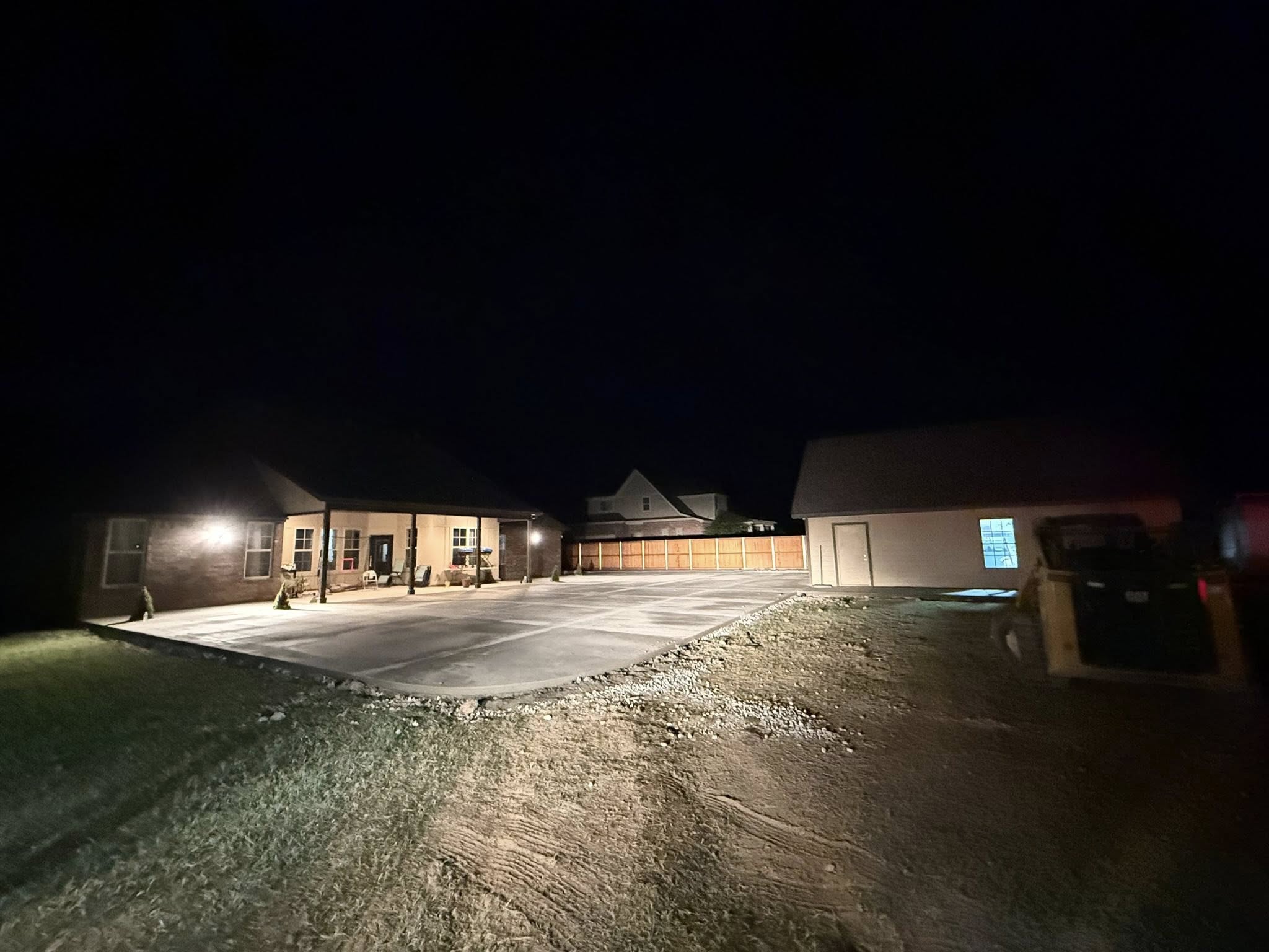 Residential concrete slab installation in Northwest Arkansas by TRS Concrete & Hardscapes LLC