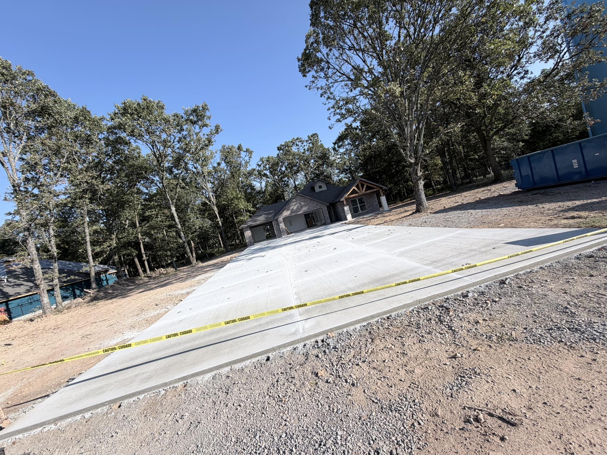 Concrete foundation slab construction in Springdale Arkansas by TRS Concrete & Hardscapes LLC