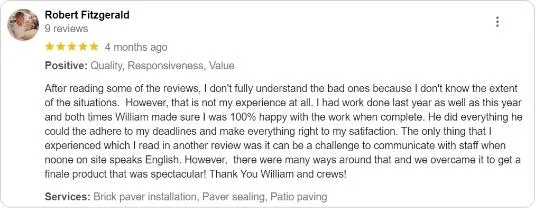 brick paver installer