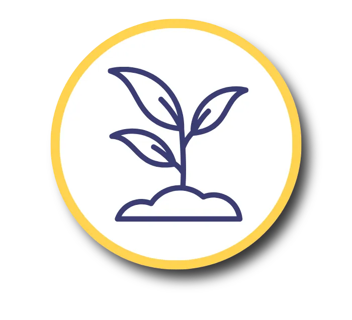 Plant icon representing hands-on enrichment activities at Keen Learners Montessori