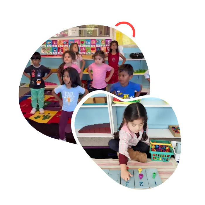 Keen Learners Montessori child graduation and hands-on classroom learning activities in Fremont CA