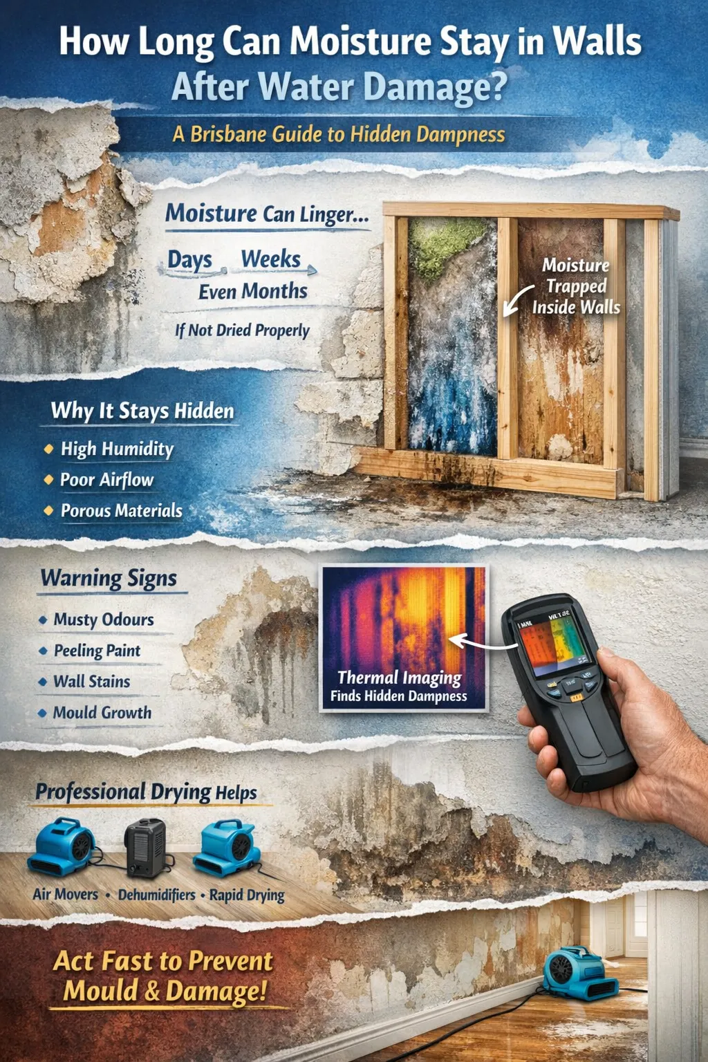 How Long Can Moisture Stay in Walls After Water Damage?