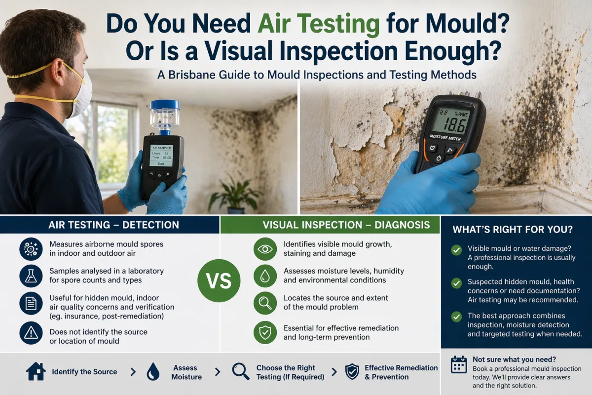 Do You Need Air Testing for Mould? Or Is a Visual Inspection Enough?