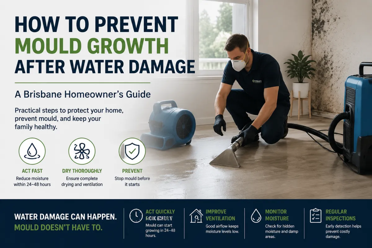 Prevent Mould Growth After Water Damage | Brisbane Homeowner’s Guide