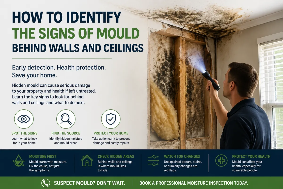 How to Identify the Signs of Mould Behind Walls and Ceiling