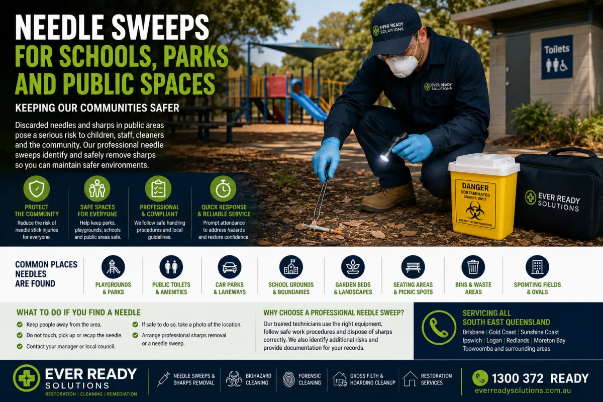 Needle Sweeps for Schools, Parks and Public Spaces in South East Queensland