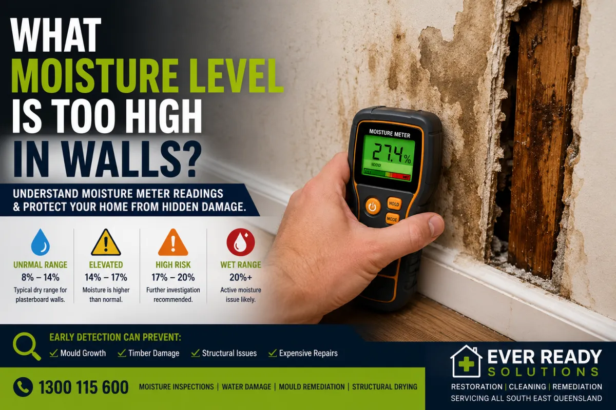 What Moisture Level Is Too High in Walls? Moisture Reading Guide
