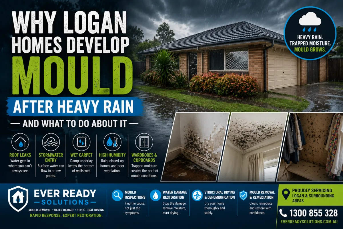 Why Logan Homes Develop Mould After Heavy Rain — and What to Do About It