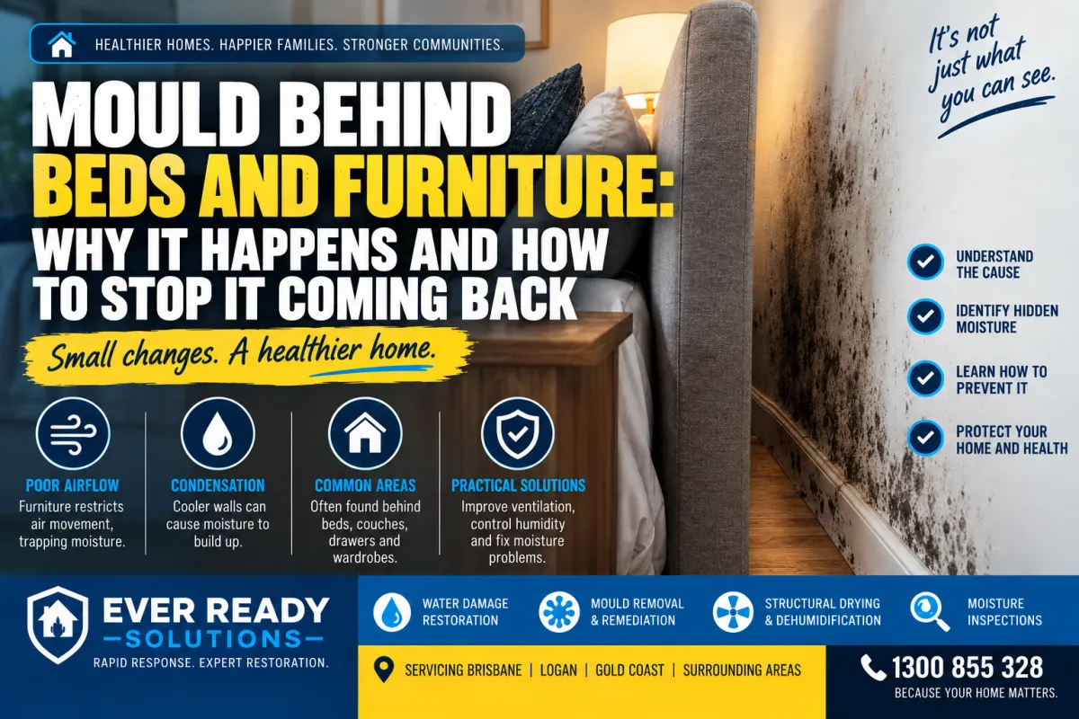 Mould Behind Beds and Furniture: Why It Happens and How to Stop It Coming Back