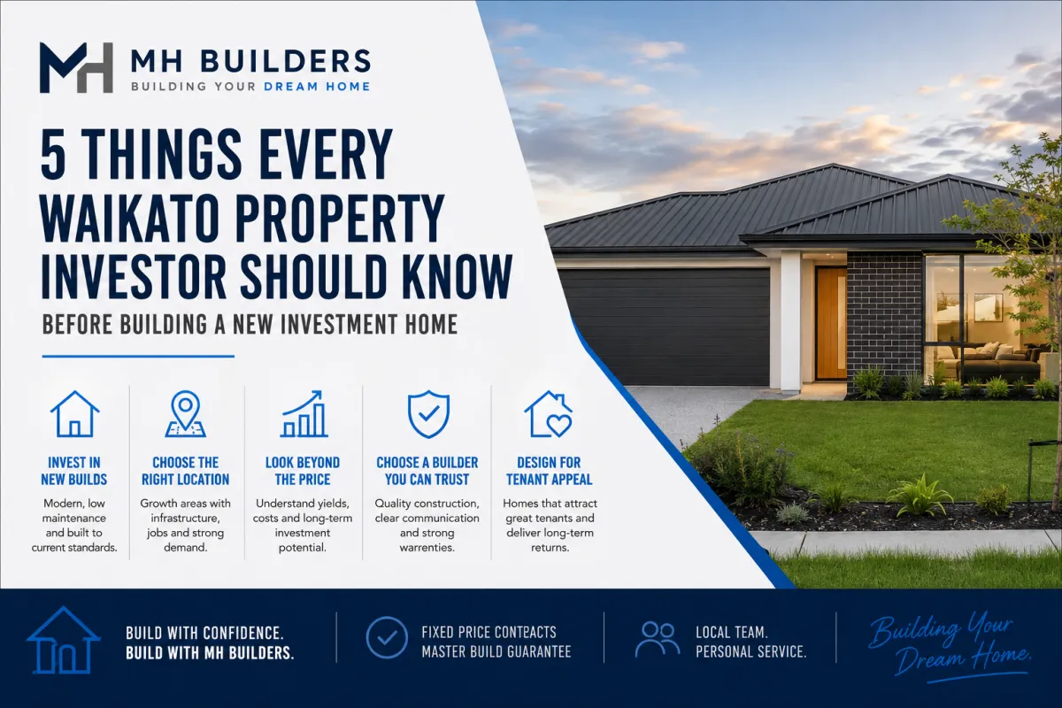 5 Things Every Waikato Property Investor Should Know Before Building a New Investment Home