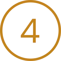 Step 4 process circle badge representing the first stage of MPower Global's AI-powered sales onboarding and lead nurturing workflow