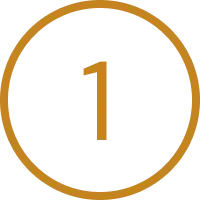 Step 1 process circle badge representing the first stage of MPower Global's AI-powered sales onboarding and lead nurturing workflow