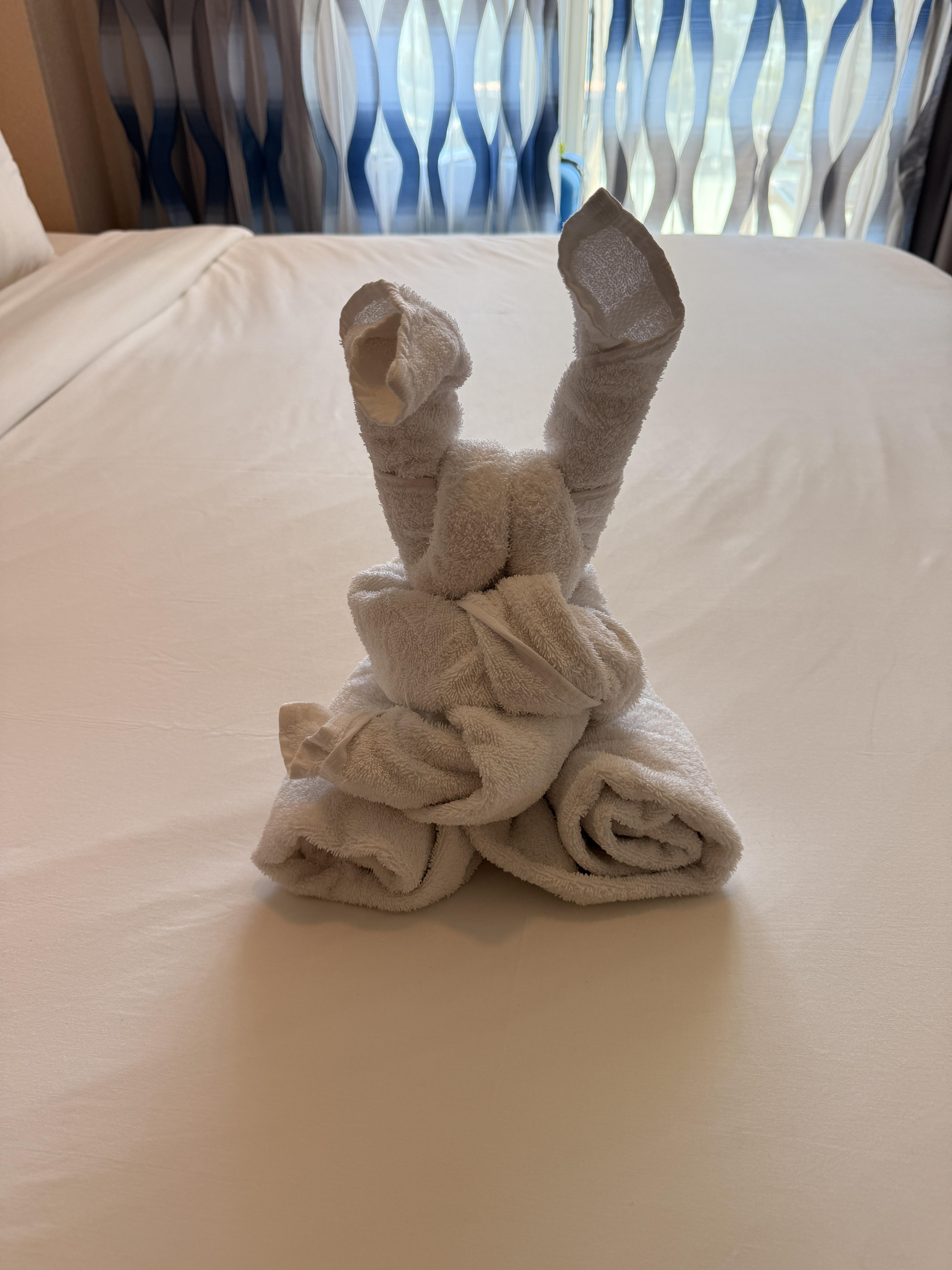 Towel Animal Rabbit on Royal Caribbean Navigator of the Seas