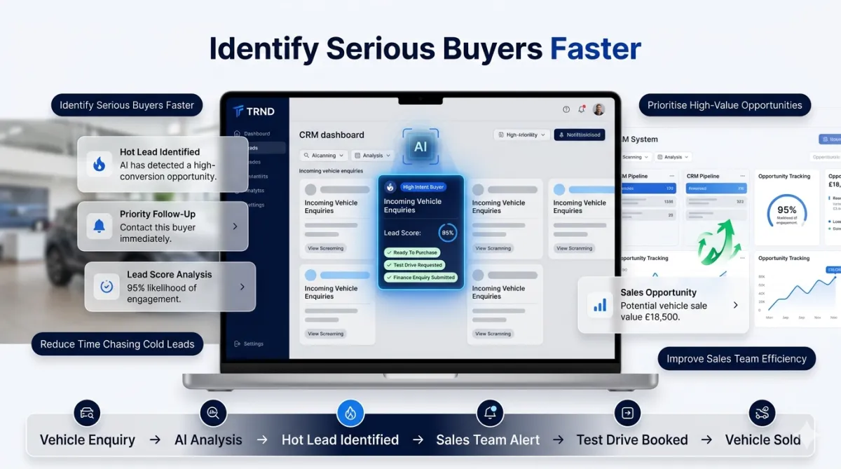 Hot Lead Identification Dashboard Mockup