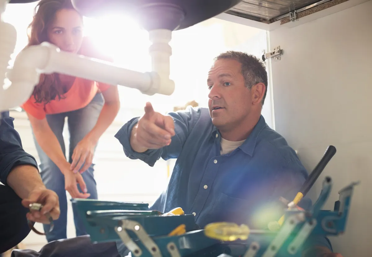 Showing Customer Repair on Pipes