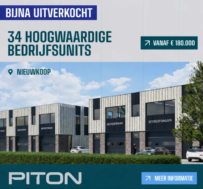 34 hoogwaardige bedrijfsunits in Nieuwkoop