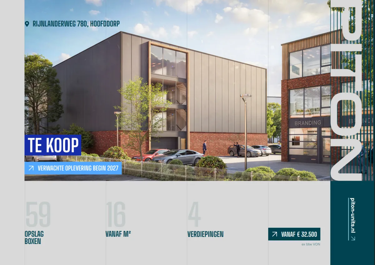 Op deze afbeelding zien we de voorkant van de opslagboxen brochure. Download m nu
