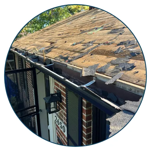 Downspout repair and gugutter realignment by Lowrie Roofing