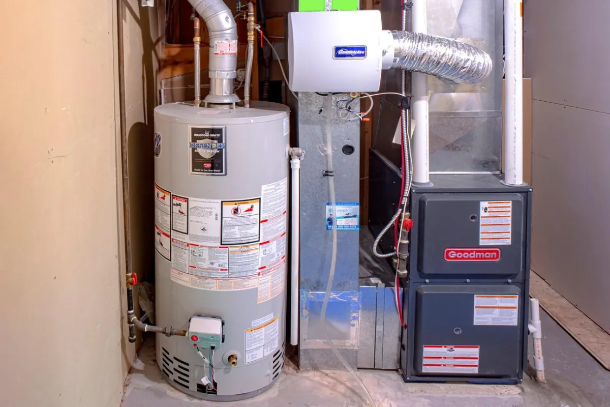 a complete hvac solution with water heater and furnace