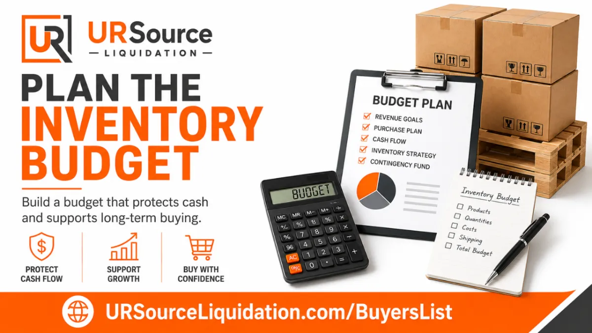 Liquidation Inventory Budget Planning for Resale Businesses
