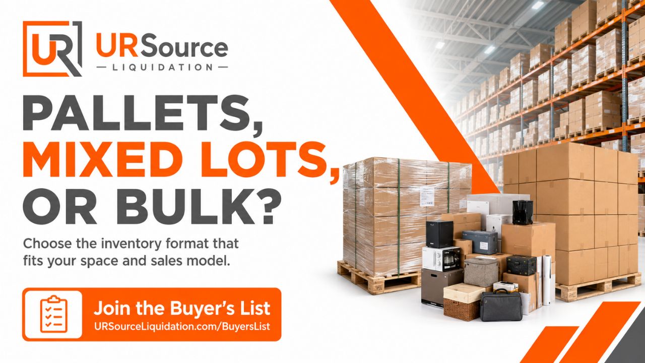 Pallets, Mixed Lots, and Bulk Inventory for Resale Businesses