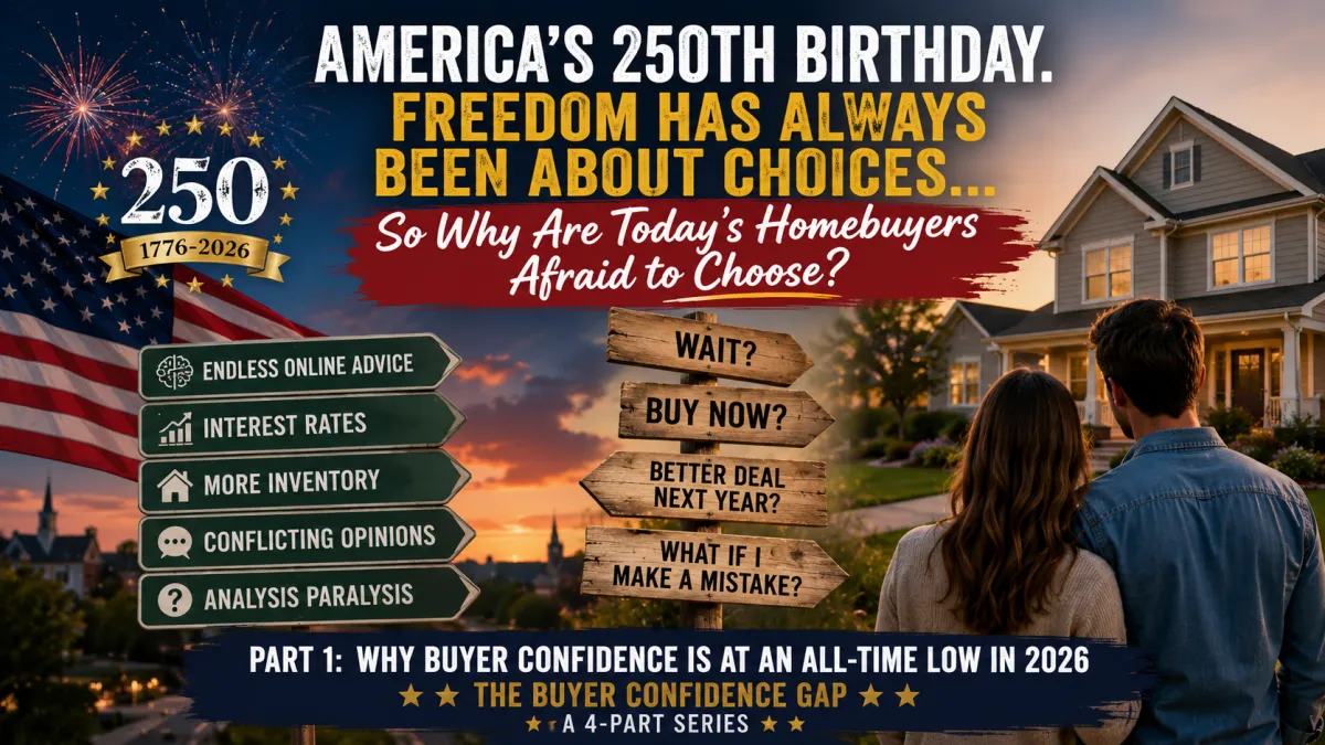 Freedom to Choose... So Why Are Today's Homebuyers Afraid to Choose?