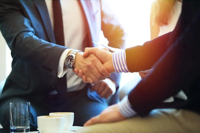 An estate planning attorney meeting with a client