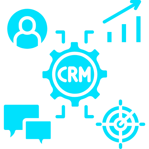 Graphic showcasing the Seamless CRM & Automation Integration