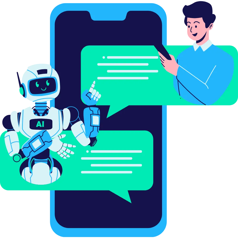 Graphic showcasing the Chat Widget