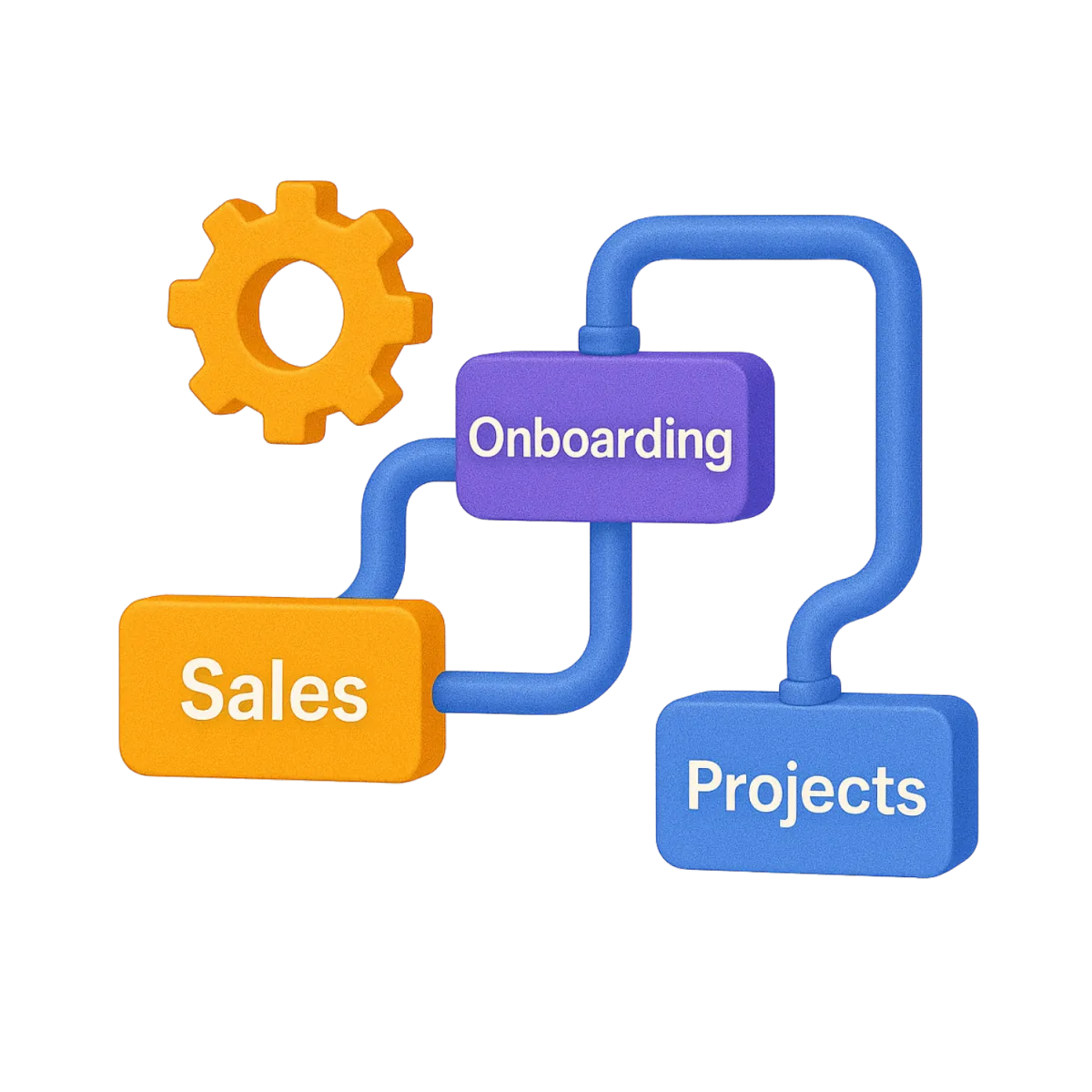 Illustration representing Built for Sales, Onboarding, Projects & Beyond