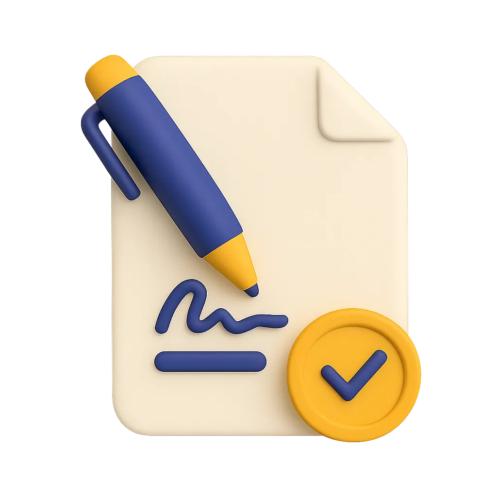 Graphic showcasing E-Signature  Integration