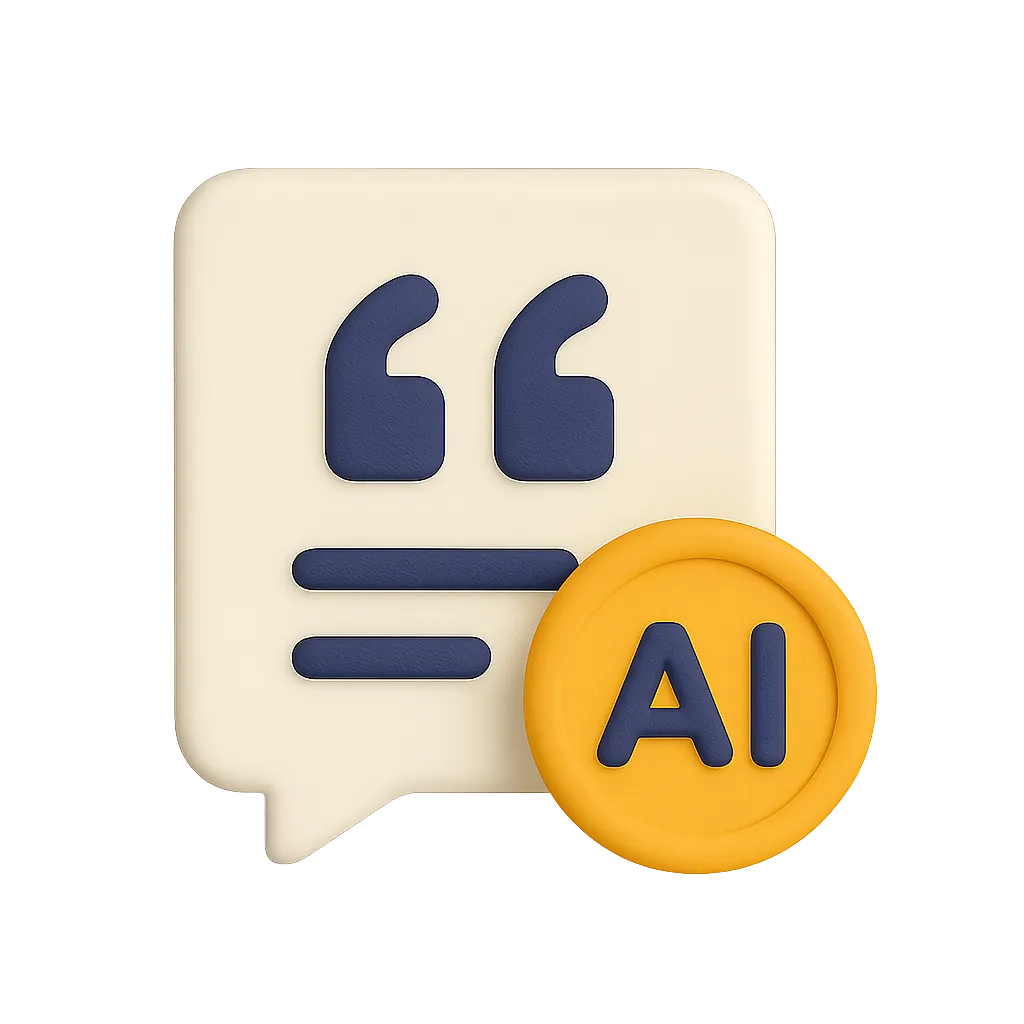 Graphic featuring the AI Caption Generator