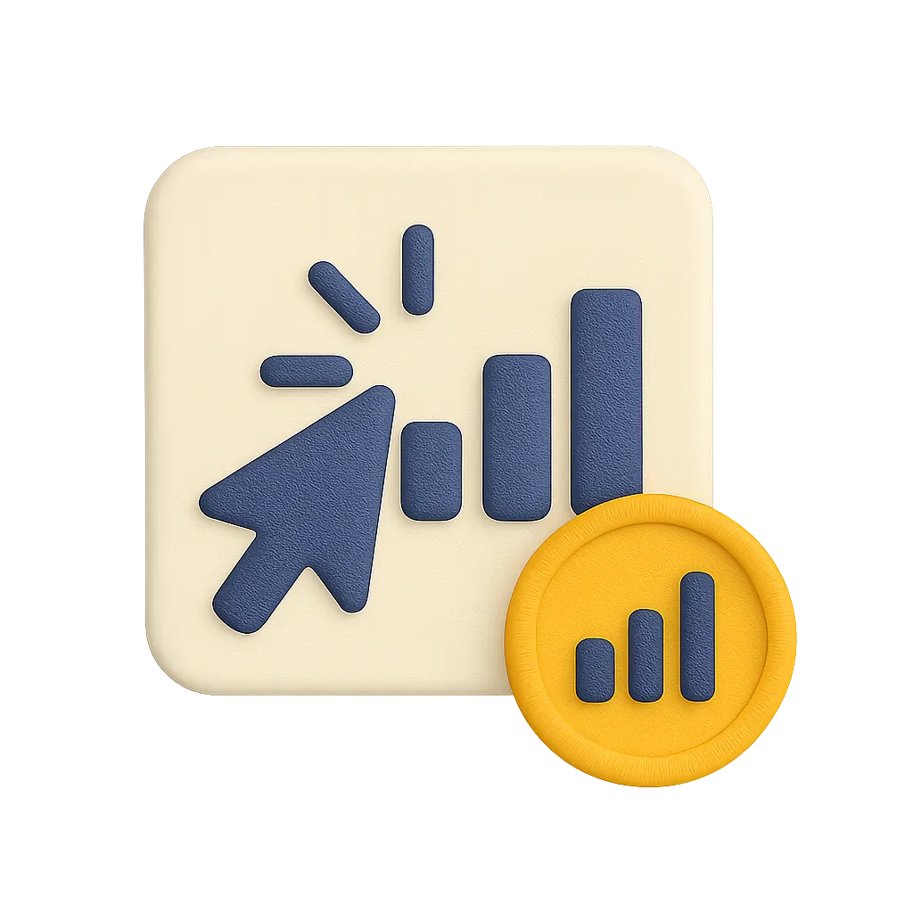 Graphic showcasing Click Tracking & Reporting