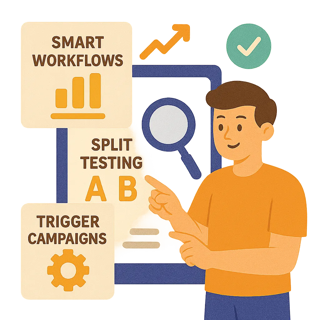 Illustration representing Track Every Interaction & Optimise for Results