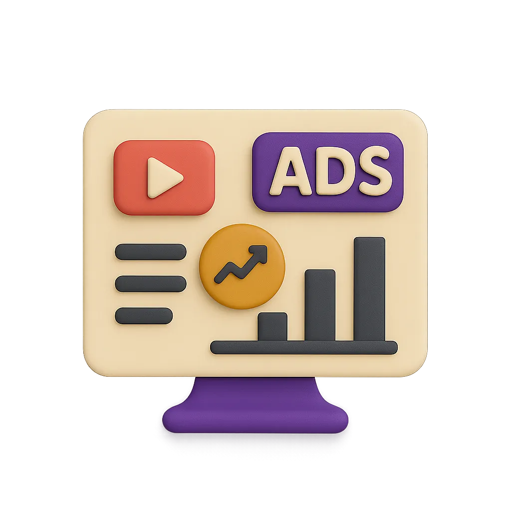 Graphic featuring Live Ad Metrics Dashboard