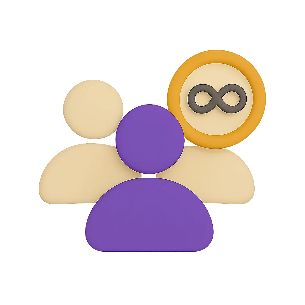Graphic featuring Unlimited Users