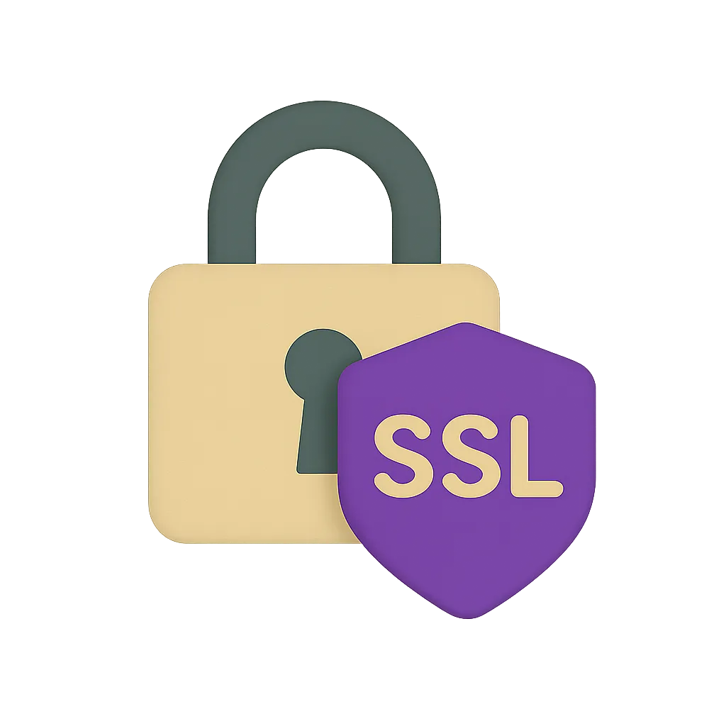 Graphic featuring the Built-In SSL Security