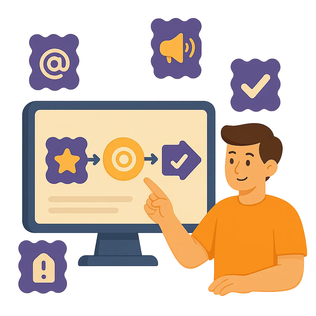Illustration representing Turn Tags into Trigger Points Across Your CRM