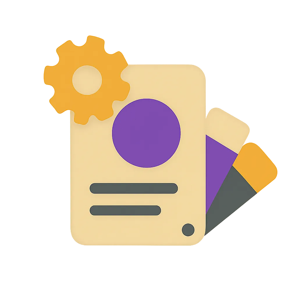 Graphic featuring Logo & Color Palette Storage