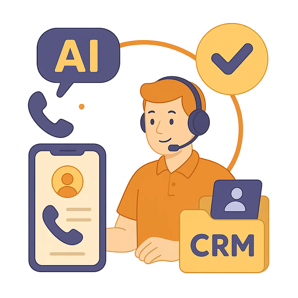 Illustration representing Smarter Conversations That Connect to Your CRM