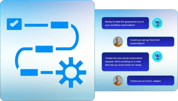 Illustration representing Workflow AI