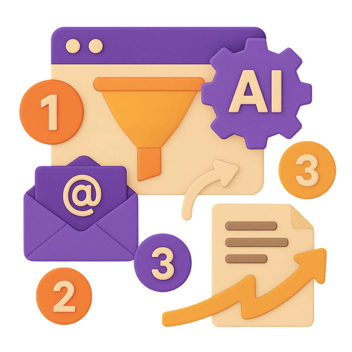 Illustration representing Use AI Content Across All Your Campaigns Instantly