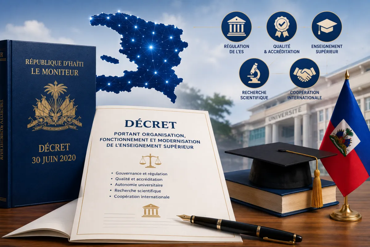 Décret portant organisation, fonctionnement et modernisation de l'enseignement supérieur en Haïti